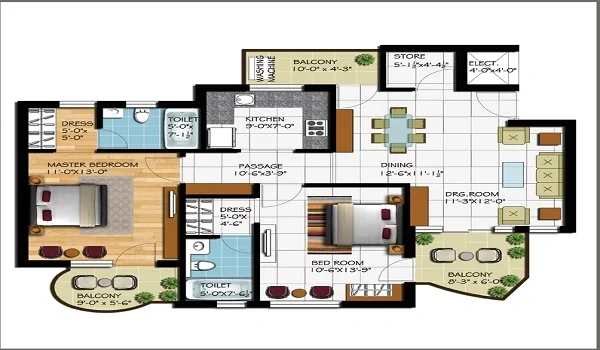 Featured Image of Century Oneworld Seraya 2 Bhk Floor Plan